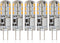 Simba Lighting LED G4 Bulb (5 Pack) 1.1W T3 10W Halogen Replacement, 12V AC/DC JC Bi-Pin Base, Soft White 3000K