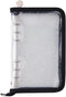 Standard 6-Ring Glitter Zipper Soft PVC Notebook Cover for A6 Ring-Bound Planner (Inner Paper Not Included)
