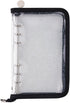 Standard 6-Ring Glitter Zipper Soft PVC Notebook Cover for A6 Ring-Bound Planner (Inner Paper Not Included)
