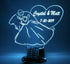 16 Wedding Couple Heart Love Night Light Up Lamp LED Stand Engraved Table Lamp Custom Engraved Room Decor Featuring