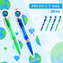 Teling Earth Pens Retractable Cute Globe Pens Bulk 1.0 mm Tellurion Shape Earth Day Pens Black Ink World Ballpoint Pens for Kids Adults Accessories School Office Decoration Supplies(20 Pcs) by Teling