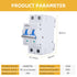 Circuit Breaker, DC Circuit Breaker 2 Pole 500v 63 Amp for Solar PV System, Din Rail Mount DC Breaker
