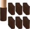 24 PCs Furniture Leg Socks - Coffee Knitted Furniture Socks, Double Thickness