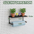 2 Pack Paper Towel Holder for Pegboard, Pegboard Paper Towel Holder with Shelf, Heavy Duty Peg Board Accessory