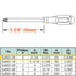 CS Unitec Screwdriver Phillips head Non-Sparking, Non-Magnetic, Corrosion Resistant Type 0 (2.5mm) x 2-3/8" Round Shank TUV Certified EX803-0B