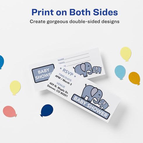 Avery Printable Tickets, 2-1/8" x 5-1/2", Laser/Inkjet, 200 Total for Raffle Tickets (16431)