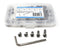 iexcell 50 Pcs Stainless Steel 304 Hex Socket Button Head Cap Screws Bolts Assortment Kit, M6 x 8/10/12/16/20, 1.0 mm