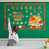 Qilery 98 Pieces Fall Classroom Bulletin Board Decorations, Red Truck Maple Leaves Pumpkin Cutouts for Autumn Decor