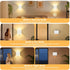 Yochoice Set 2, 6000mAh 3CCT, Motion Sensor Wall Light Indoor of Wireless Rechargeable Battery Operated LED Sconce Up