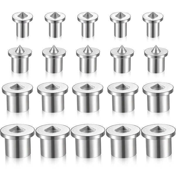 Dowel and Tenon Center Transfer Plugs, 20 Pieces Doweling Centering Pins Drill Hole Tool for Woodworking