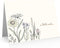 Quni Brand Wildflower Note Cards (12 cards with blank matching envelopes) Thank You