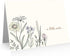 Quni Brand Wildflower Note Cards (12 cards with blank matching envelopes) Thank You