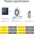 10FT 3000K 8 1 Pack Solar LED Strip Lights Outdoor Solar Powered Rope Light Waterproof Cuttable Tape Lighting Warm