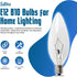 25W 120V E12 B10 Bulbs, Bulbs Dimmable, 2700K (Pack 12) SATONA Base CTC Incandescent Light Transparent Candle Light