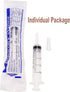 30 Pack 20ml Plastic Syringes for Scientific Labs, Measuring Liquids, Pets, Oil or Glue Applicator