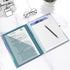 Hongri Clipboard Folio with Refillable Lined Notepad, Clipboards with 5 A4 Folders, Spiral Clip Board Portfolio (Purple