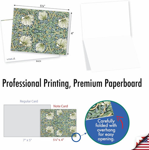 The Best Card Company Wall Art M3308 - 10 Boxed All Occasion Cards with Envelopes, Assorted Fun Note Cards