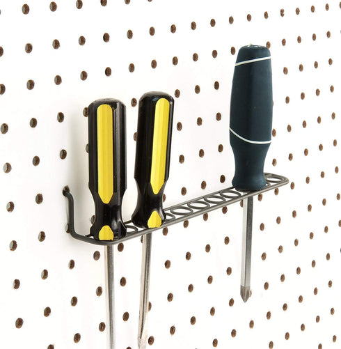 Spectrum Diversified Industrial Gray Pegboard Tool Holder - 1.75" L x 9.25" W