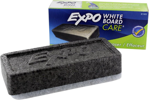EXPO Block Eraser 81505, Dry Erase Whiteboard Board Eraser, Soft Pile, 5 1/8 W x 1 1/4 H - Pack of 2