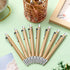 SATINIOR 150 Pcs Bamboo Ballpoint Pens - Wooden Retractable 1mm Black Ink Pen, Sustainable Writing Tools for Men & Women