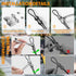 Keeimp Kit,164 304 String Light Hanging Ft Nylon Coated Stainless Steel Wire Rope, String Lights Suspension Kit,Outdoor