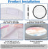 2 12 Inch ANGSYLTH Pcs Fluorescent Light Covers - Round Covers for Ceiling Lights, Home Velcro Light Filters