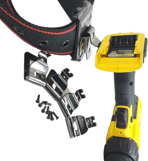 Tape Measure Holder, Tactical Drill Holster with Belt Clip, Small Electrician Tool Pouch for Cordless Tools