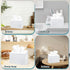 Wensdr Acrylic Hand Towel Box Cover Holder for Kleenex, Disposable Paper Hand Towels Holder, Bottom Pull-Out