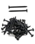 50pcs #8 x 2 Flat Head Phillips Drywall Screws, Fine Thread, Carbon Steel 1022A, Black Phosphate