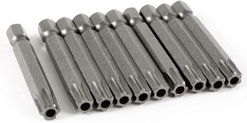 XMHF 1/4- Inch Hex Shank Torx T40 S2 Steel Security Screwdriver Bit 50mm