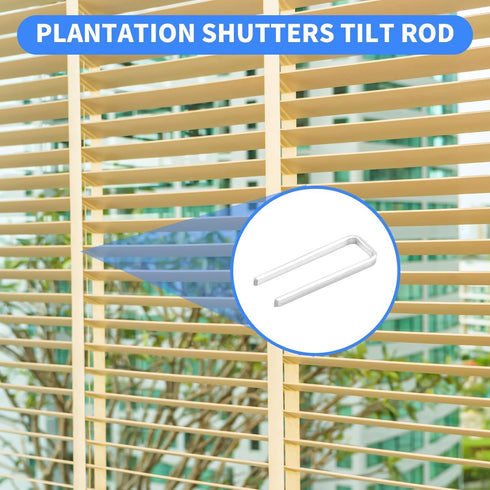 Foyods 80PCS Plantation Shutter Repair Kit, Shutter-Repair-Pins for Blind Tilt Rod & Shutter Fasteners for Window