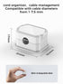 6 Pack Elastic Cable Clips, Auto Tighten Cable Holder for Home Office Desk Phone Management (White)