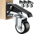 SOLEJAZZ Workbench Caster Kit, 880 LBS Capacity, 3" Heavy Duty Retractable Caster, All Steel Construction, 4 Casters