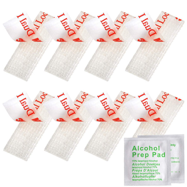 YeeBeny EZ Pass/I-Pass/Toll Tag Tape Mounting Kit - 8pcs Glue Adhesive Dual Lock Tape Ezpass Tag Holder