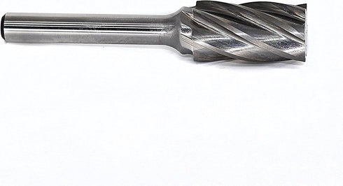 SA5-NF Aluminum Cut Tungsten Carbide Rotary Burr Bits, Cylindrical Shape, 1/4 inch Shank, 1/2 inch Head Diameter, Pack