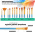 Set 54 Set 24 Wooden Tabletop Art Easel for Painting, Pieces Starter Acrylic Paint with Colors Acrylic Paints