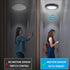 Closet, 6.2 Inch 10.5W 700 3000K 1-Pack YoonLIT Flush Mount Motion Sensor LED Ceiling Light with Photocell Sensor