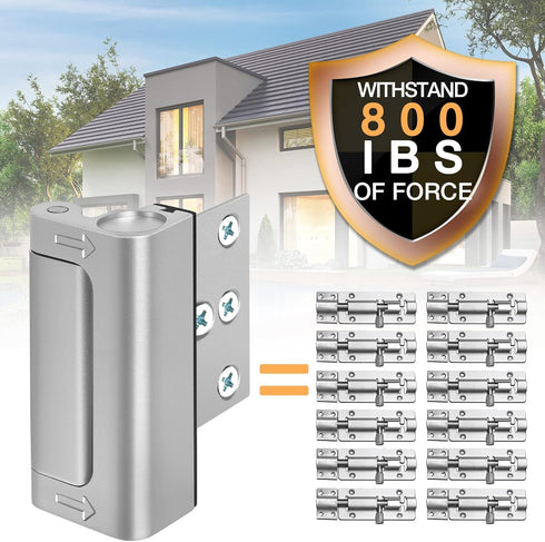 3 Pack 800lbs Home Security Door Lock Metal Door Reinforcement Lock for Kids Safety Top Front Door Child Proof Safety