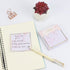 Marble Gold Sticky Note Pads Holder Set, 3x3" Self-Adhesive Cube Memo Paper Scratch Pad Desk Organizer