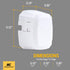 Outlet Cord Cover for Sliding Door Electrical Socket, Childproofing Safety & Prevents Unplugging by SimpleCord