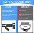 2PCS Propane Tank Holder, Steel Fabrication Nitrogen Tank Mount with Screws and Safety Chain, Suitable for 4"-12" Gas