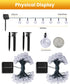 2-Pack 120 72Ft 8 Brightown Solar String Lights Outdoor Waterproof, LED Total, Solar Powered Globe Patio Lights