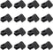 PATIKIL 1.5" x 1" x 0.7" Rectangle Plastic Plug Tubing End Caps,