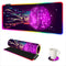 ARTSO Purple RGB Gaming Mouse Pad, XXL Large Extended Glowing Led Keyboard Mat,