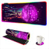ARTSO Purple RGB Gaming Mouse Pad, XXL Large Extended Glowing Led Keyboard Mat,