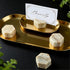 Generic 4 Marble Hexagon Place Card Holders, Exquisite Marble Photo Display Stands, Piece Handmade Creative Card