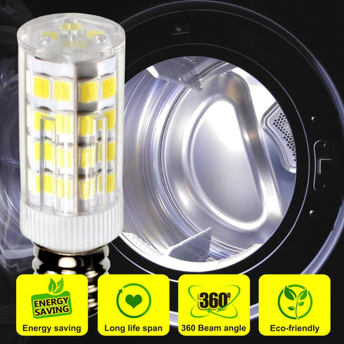 4-Pack E12 110V Bulb HQRP LED Light Cool Compatible with Ceiling Fan, Chandelier, Indoor Lighting, Drill Press