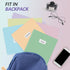 Sooez 6 Pack Heavy Duty Plastic Pocket Folders with Labels - Pastel Poly Document Folders for School Office
