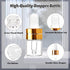 50 Pack 1ml Clear Glass Dropper Bottles, Mini Sample Bottles with 2 Pcs Plastic Droppers for Essential Oils
