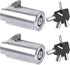 Tubular Key Lock for Vending Machines, Zinc Alloy, Chrome, 2 Pack